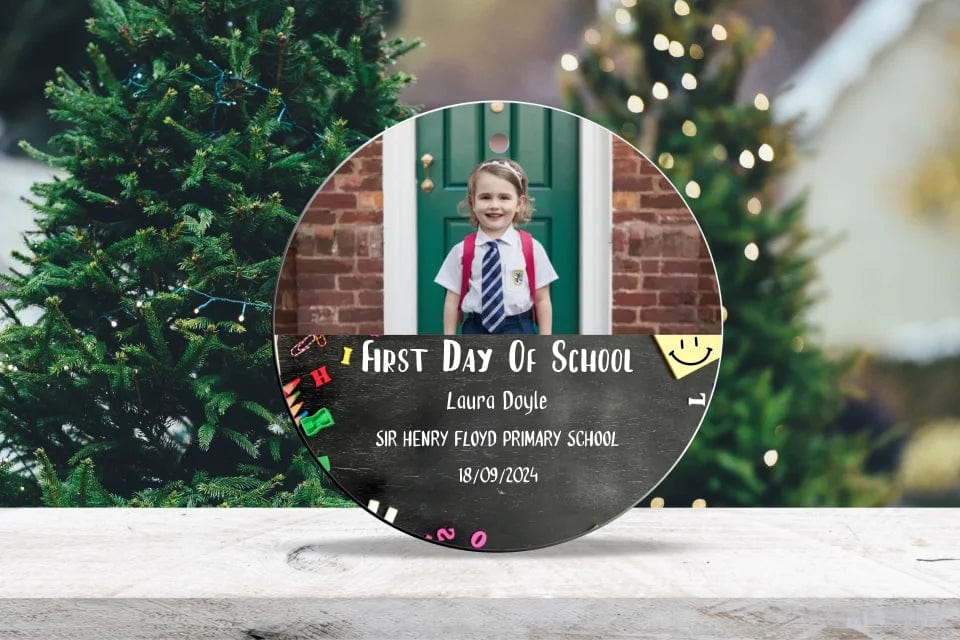 First Day of School Personalised Ornament