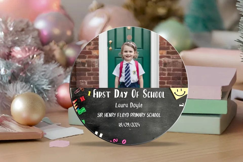 First Day of School Personalised Ornament