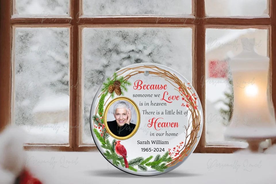 Christmas Memorial Photo Ornament