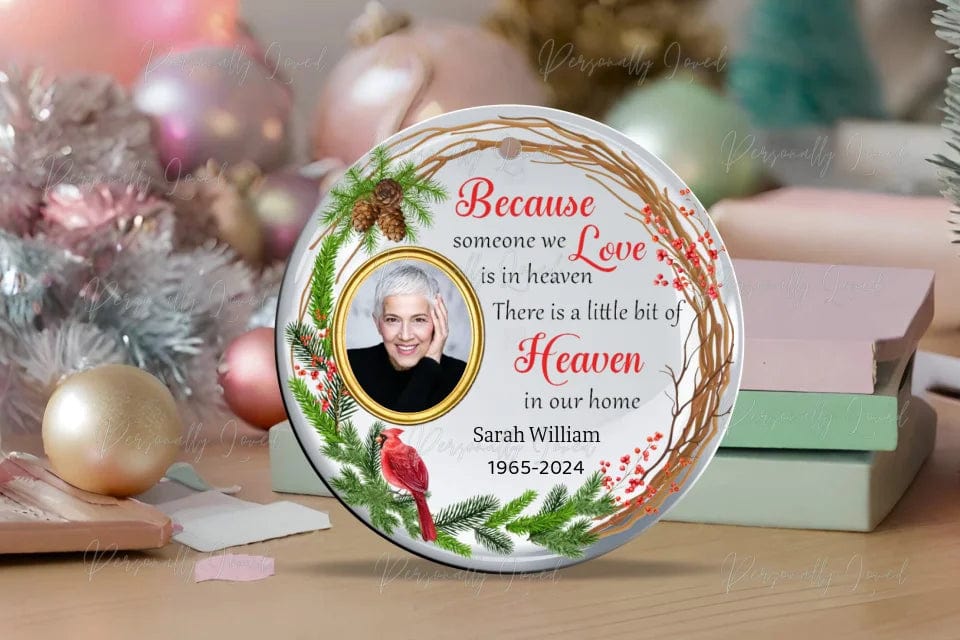 Christmas Memorial Photo Ornament