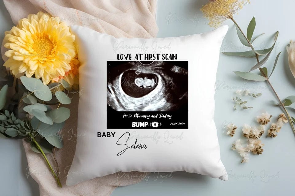 Personalised Baby Scan Pillow Cushion