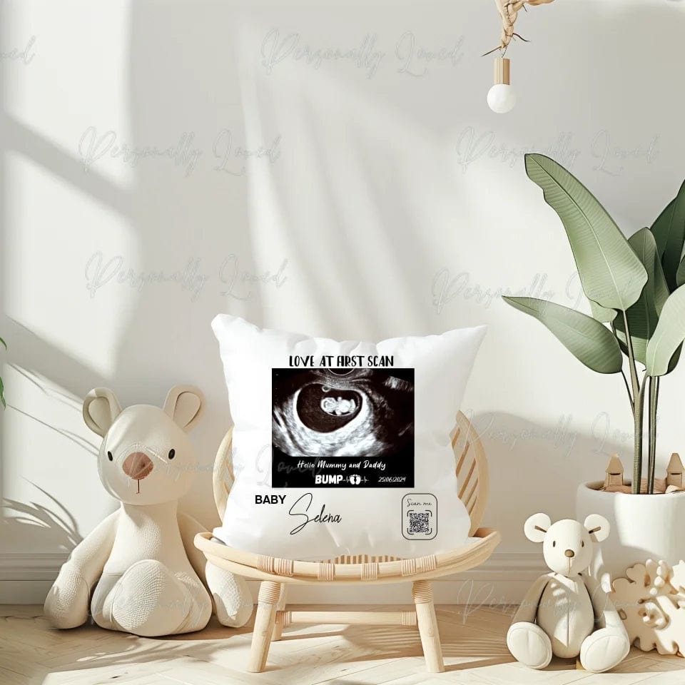 Personalised Baby Scan Pillow Cushion