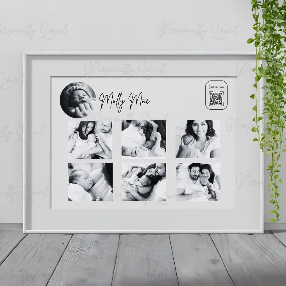 Family Story Framed Poster (AI-Black&White Edition)