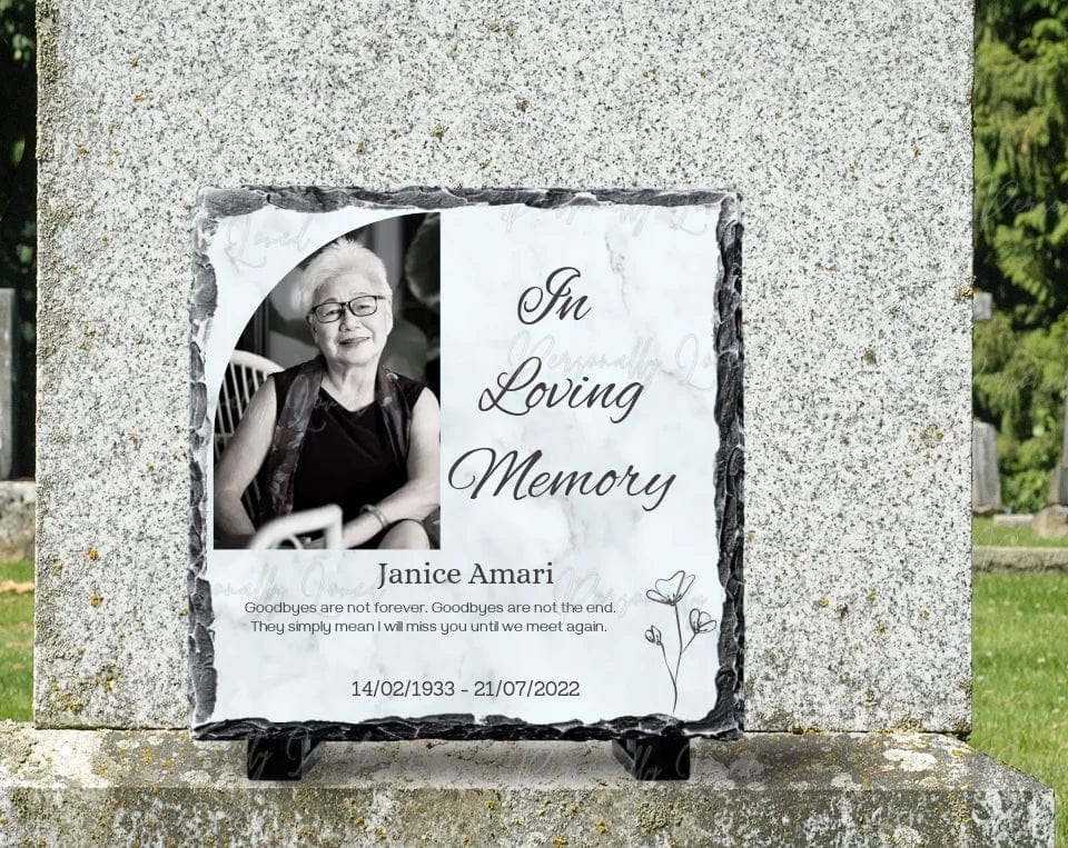 In Loving Memory Square Slate