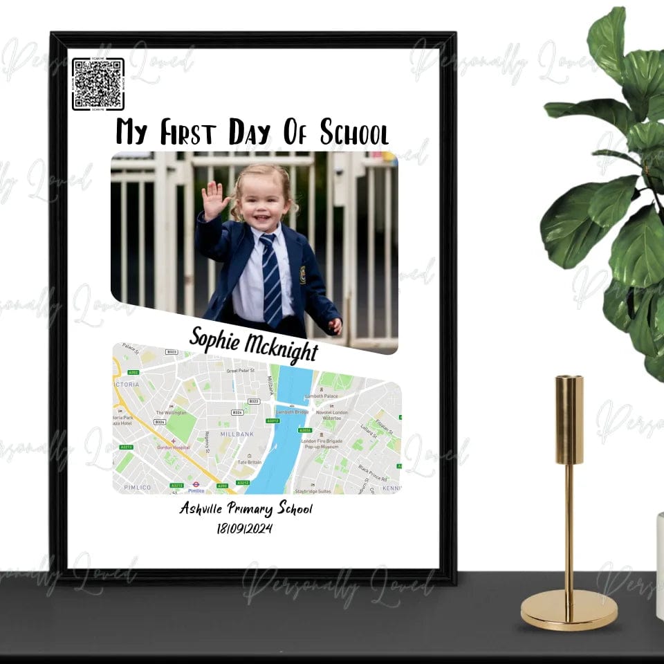 Personalised First Day of School Photo Frame