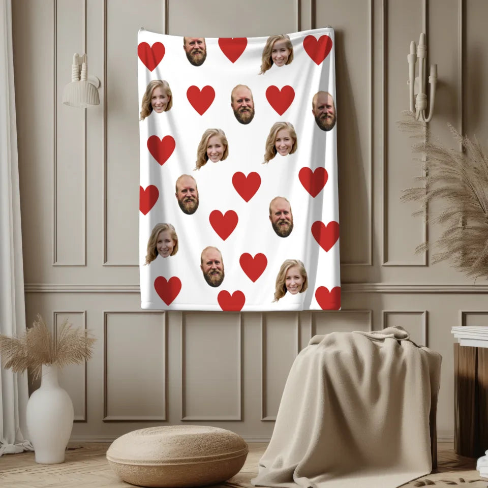 Personalised Couple Movie Blanket with AI- Cutout