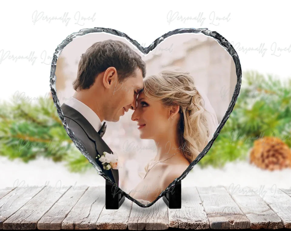 Personalised Couples Photo Slate