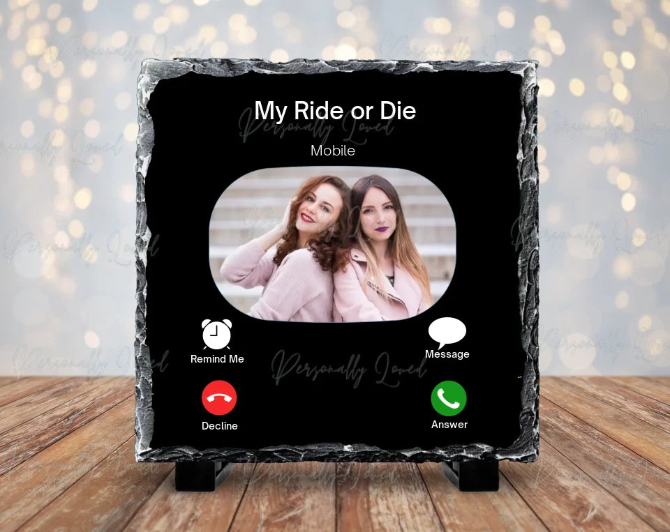 Personalised Photo Slate Caller ID